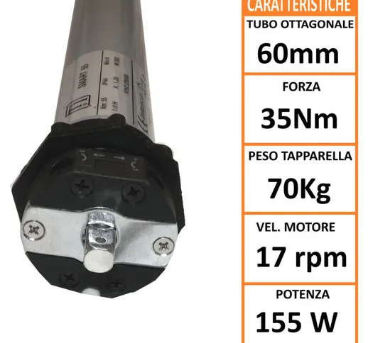 Motore Motoriduttore Per Tapparelle Tapparella Avvolgibile Elettrica 70 Kg 35 Nm