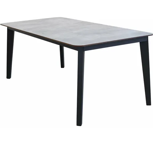 Tavolo Da Giardino In Alluminio E Laminato A Pressione Hpl 180 X 90 Colore Antracite