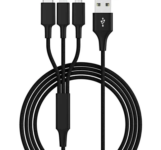 N.a. - USB 2.0, Apple iPad/iPhone/iPod, USB 3.2 Gen 1 (USB 3.0) Cavo 1.20 m Nero