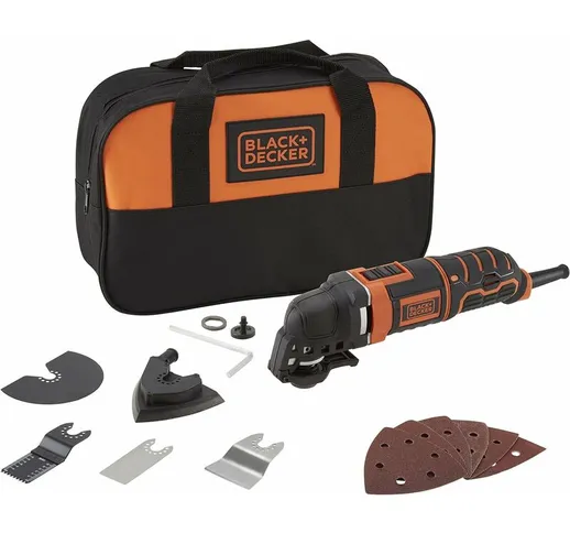 Black&decker - utensile elettrico multifunzione b+d mt 300 SA2 + borsa e accessori