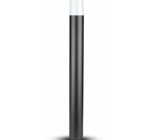  Lampada LED da Giardino Cilindrica con Portalampada GU10 (Max 35W) con Corpo Nero e Coper...