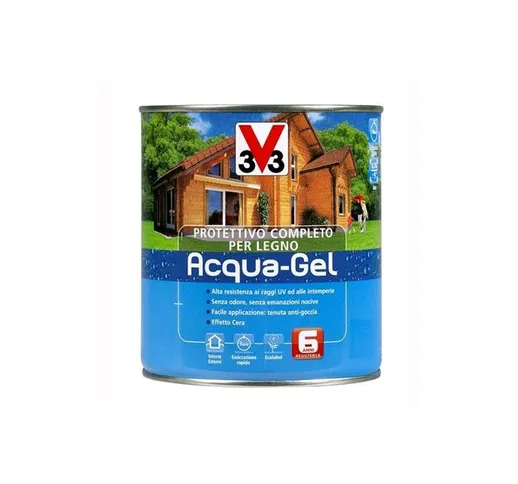 Protettivo Completo Legno Acqua-Gel Colore Noce Medio 2,5 litri - 