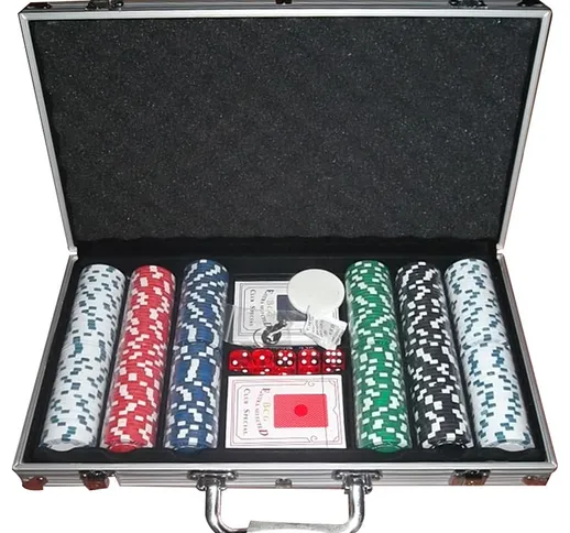 Valigetta per fiches da Poker Pokerkoffer Casino Ocean 300 Poker Chip Set