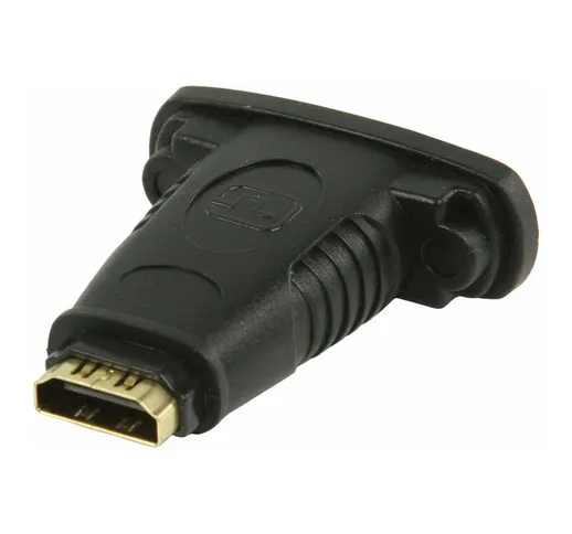 HDMI ad Alta Velocità con Adattatore Ethernet HDMI Femmina - DVI-D 24+1p Femmina Nero NE56...