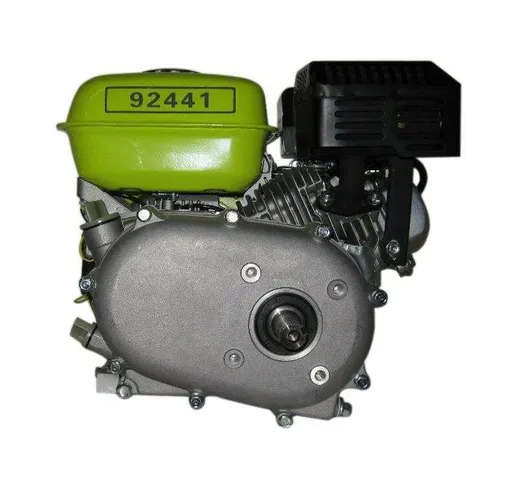 92441 Motore a benzina 6,5CV, 4,8 kW con frizione a bagno d'olio, riduttore 1/2, albero a...