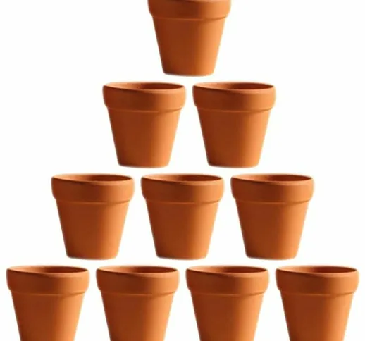 Vasi di terracotta per piante mini terracotta piccola pianta in vaso di terracotta 10 pezz...