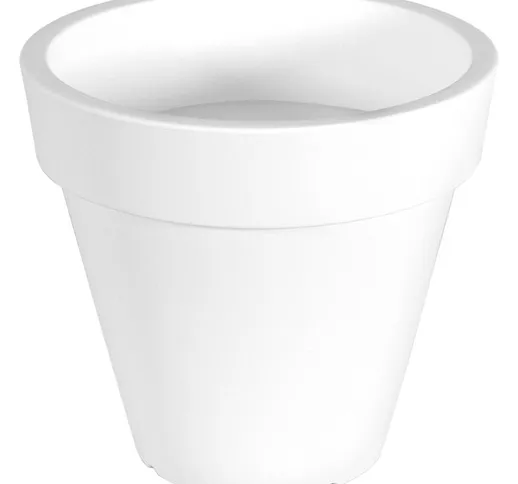 Vaso Ø80x62 cm in Polietilene Vanossi Pegasus Bianco