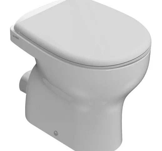 Vaso WC a terra scarico a parete 50.36 Globo Grace GR002BI | Bianco Lucido - Globo BI