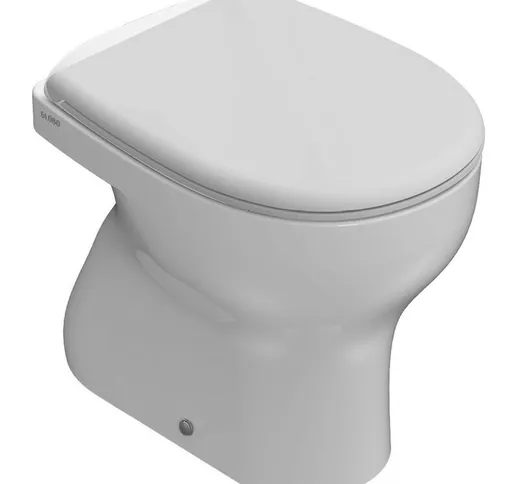 Vaso WC a terra scarico a pavimento 50.36 Globo Grace GR001BI | Bianco Lucido - Globo BI
