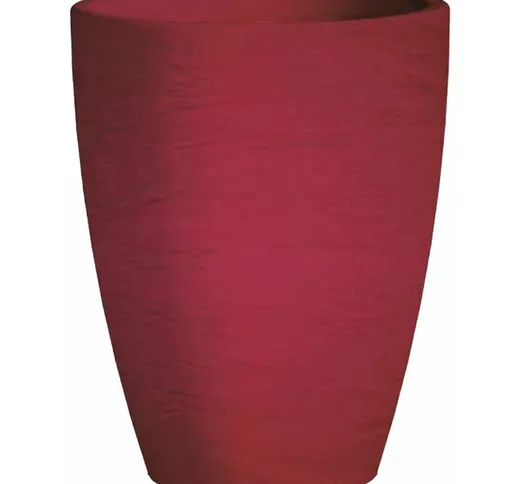 Vaso Cromia Adone rotondo decorazione in resina Made in Italy da ø 30 x h 38 cm -Vaso / Bo...