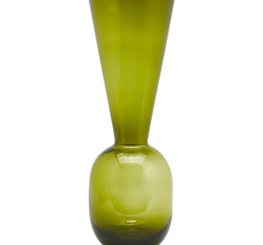 Vaso biforma Nida 50 cm in vetro verde verde