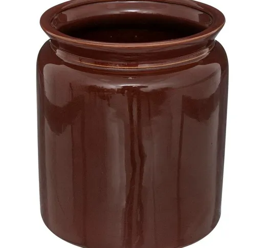 Vaso bota, ceramica, marrone, h18,5 cm - Atmosphera créateur d'intérieur - Brown