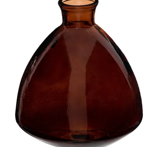 Atmosphera - Vaso candy in vetro riciclato marrone h19cm créateur d'intérieur - Brown