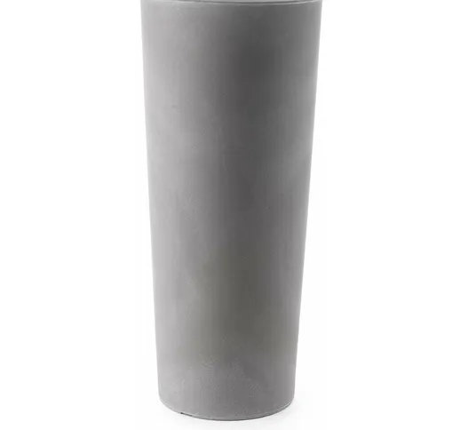 Vaso cilindro Schio Cono Essential in resina da giardino per fiori e piante. -145 cm / Bet...