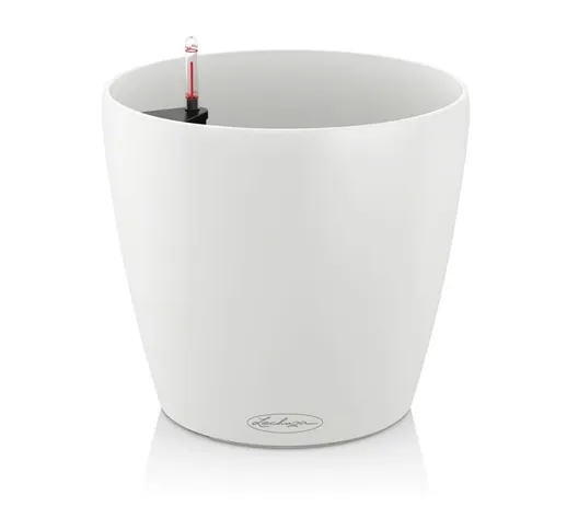 Vaso da tavolo CLASSICO COLOR Ø21 con auto irrigazione - BIANCO - Lechuza