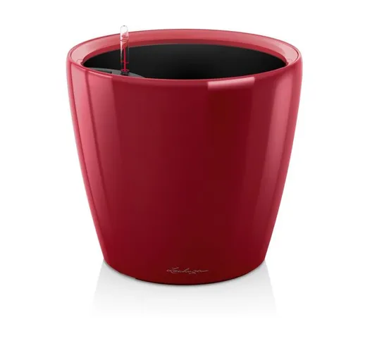 Vaso per piante CLASSICO PREMIUM LS Ø43 con auto irrigazione - ROSSO SCARLATTO LUCIDO - 