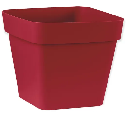 Veca - vaso quadrato fioriera quadrata plastica forte 24 cm made in italy vari colori - Co...