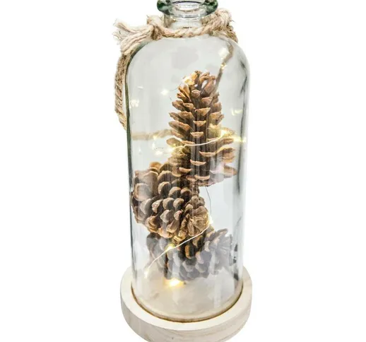 Vaso con pin apple e led - altezza: 31 cm Feeric Lights&christmas Bicchiere