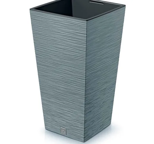 Vaso con riserva acqua 29x29x55cm Cemento - FURU