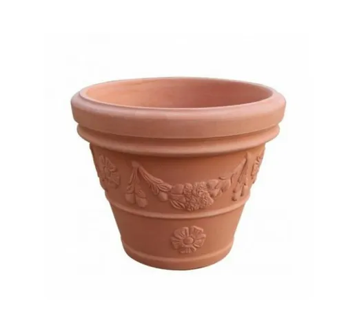 Vaso Conico Festonato A Campana In Resina Cm.85 Elbi Vaso Con Festoni In Resina