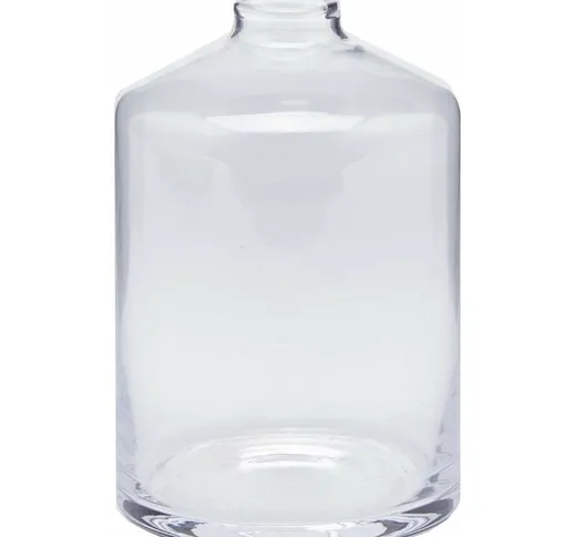  - Vaso contenitore in vetro trasparente per profumatore ambiente e portafiori -ø 9 x h 13...