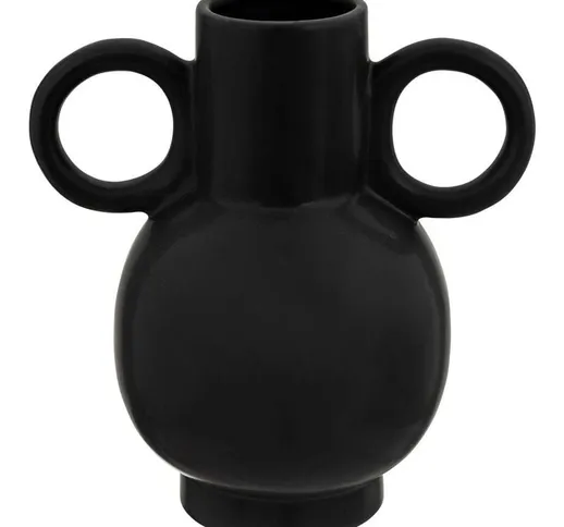 Atmosphera - Vaso in ceramica olme h22cm nero créateur d'intérieur - Nero