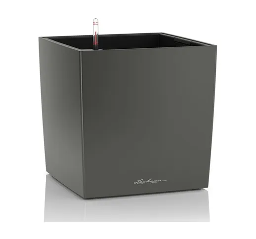 Vaso da interno e esterno cube Premium 30 cm - Antracite Metalizzato - Antracite Metalizza...