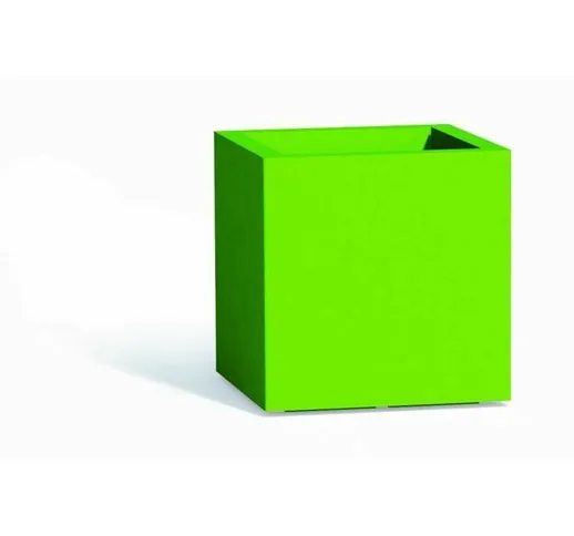 Vaso in Polimero Monacis Cube cm. 40X40X40 Verde
