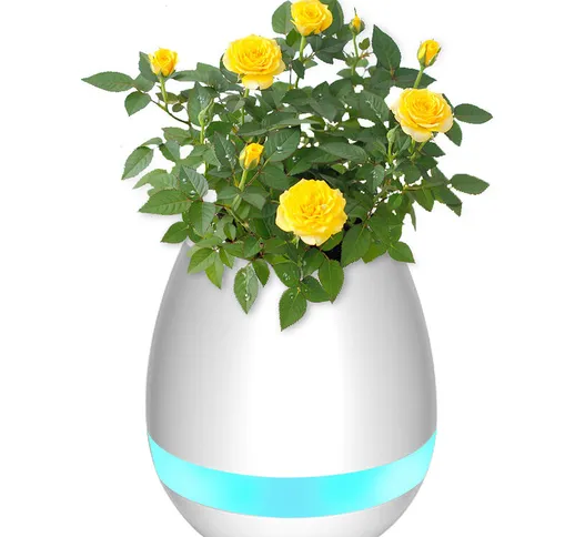 Vaso da fiori a 7 colori con altoparlante LED Bluetooth wireless musicale