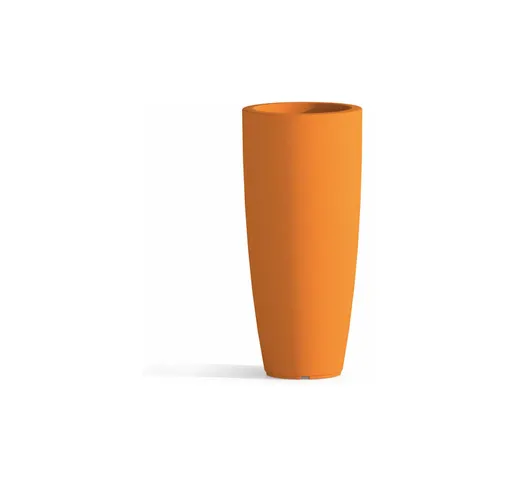 Pidema - Vaso da giardino in resina arancione per esterno. Vasi