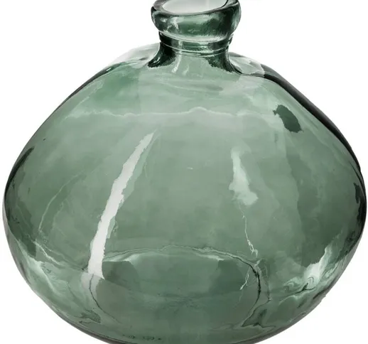 Atmosphera - Vaso tondo in vetro riciclato cachi - d. 45 cm créateur d'intérieur - Verde