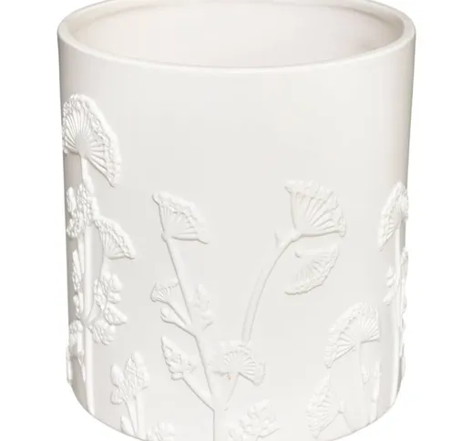Vaso di ceramica 3 d fiori mente d 17 Atmosphera créateur d'intérieur - Bianco