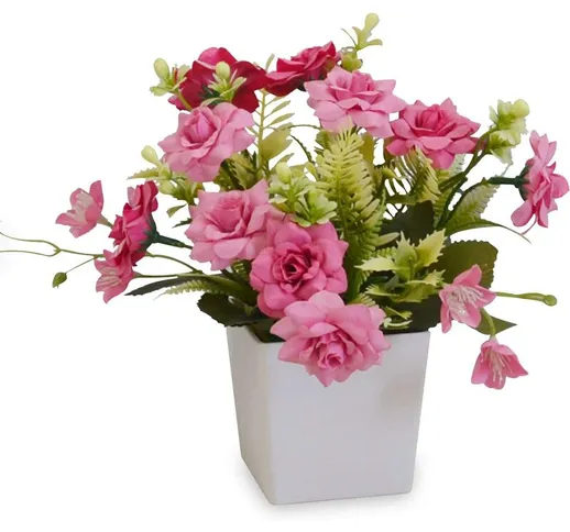Vaso di fiori artificiale per la decorazione domestica, vaso di fiori artificiale per matr...