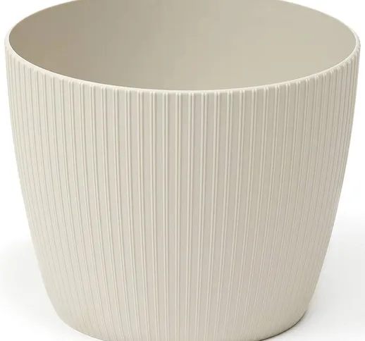 Vaso di Fiori in plastica Magnolia Jumper 260 mm, Taupe