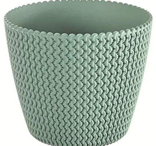 Vaso di fiori rotondo 18,6L Splofy in plastica in colore menta, Ø34,1 x 28,9 cm - Prosperp...