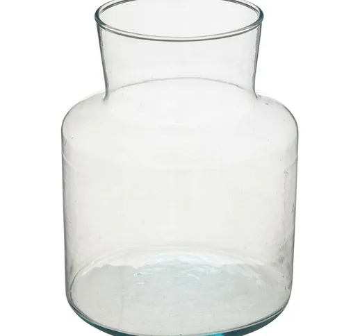 Vaso di vetro riciclato heby h20,5 in vetro chiaro Atmosphera créateur d'intérieur - Trasp...
