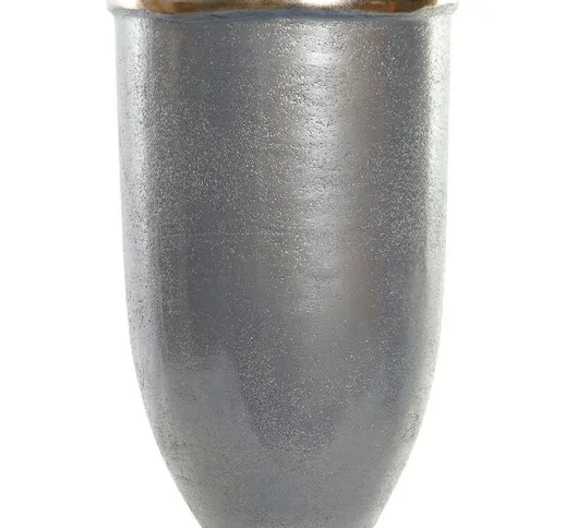 Vaso Argentato Alluminio (18 x 18 x 28 cm) - Dkd Home Decor