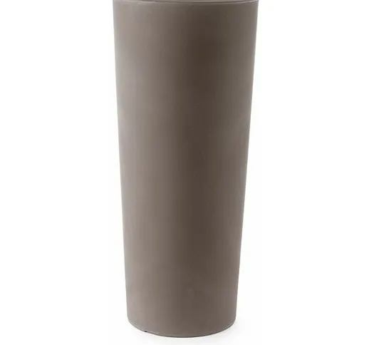 Vaso cilindro Schio Cono Essential in resina da giardino per fiori e piante. -70 cm / Capp...