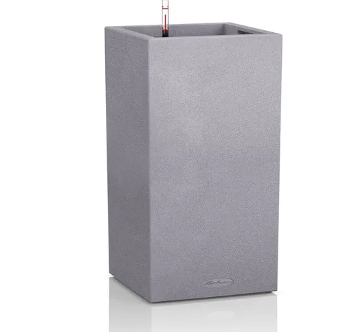 Vaso da interno e esterno canto Stone High 30 cm - Grigio Pietra - Grigio Pietra