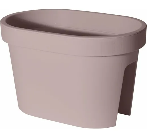 Vaso fioriera da balcone rettangolare per ringhiera da esterno per fiori e piante -40 cm /...