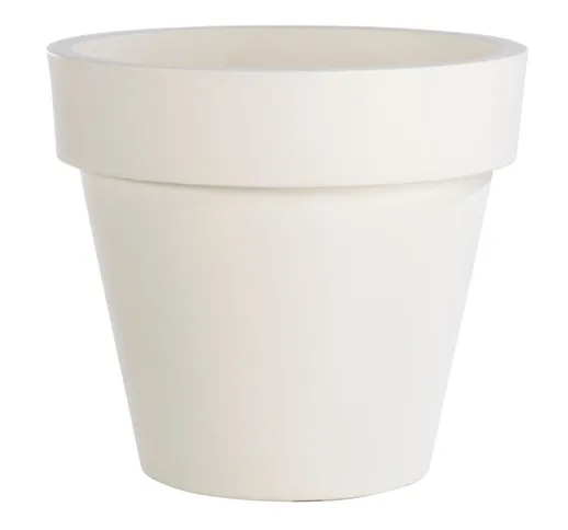 Teraplast - Vaso fioriera in resina standard one Ø50 - bianco bianco latte