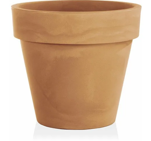 Vaso tondo Standard One Essential in plastica colorati da esterno e giardino per piante e...