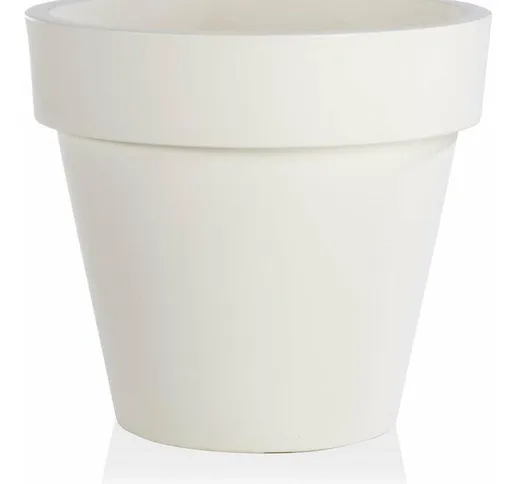 Teraplast - Vaso fioriera in resina standard one Ø100 - bianco latte bianco latte