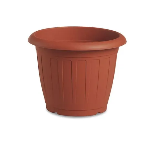 Vaso giardino in plastica tondo terracotta venezia per piante e FIORI-Varie misure ø 30 cm