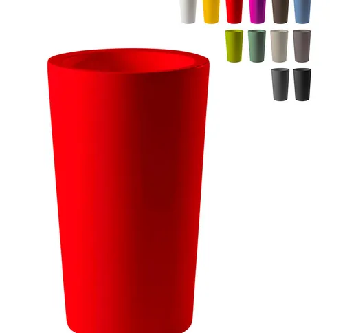 Vaso grande design X-Pot 135 Colore: Rosso - Slide