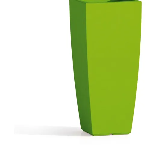 Tekcnoplast - Vaso in resina quadrato mod. Agave 33x33 cm h 70 verde