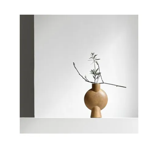 Vaso in ceramica di 101 Copenhagen, in diverse forme, Sabbia, Grandezza: XL, Sphere Bubl B