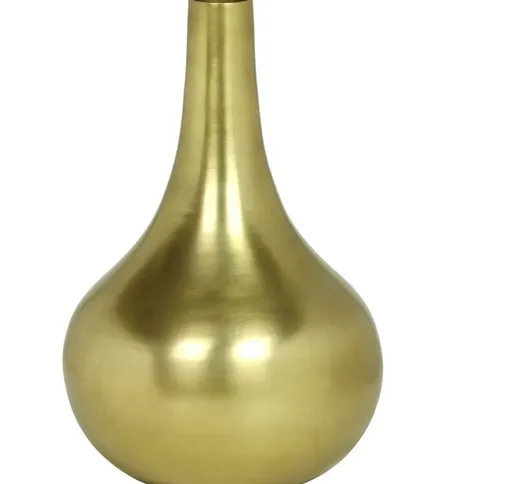 Ozaia - Vaso in Metallo Dorato h. 30 cm Finitura effetto anticato - gizeh - Oro