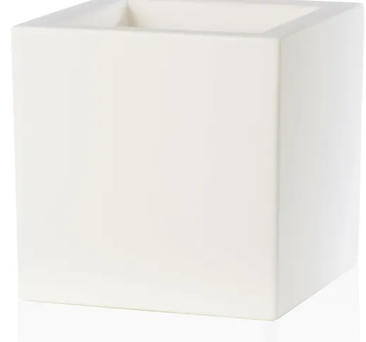 Vaso 30x30x30cm in Resina Tulli Schio Cubo Essential 30 Bianco