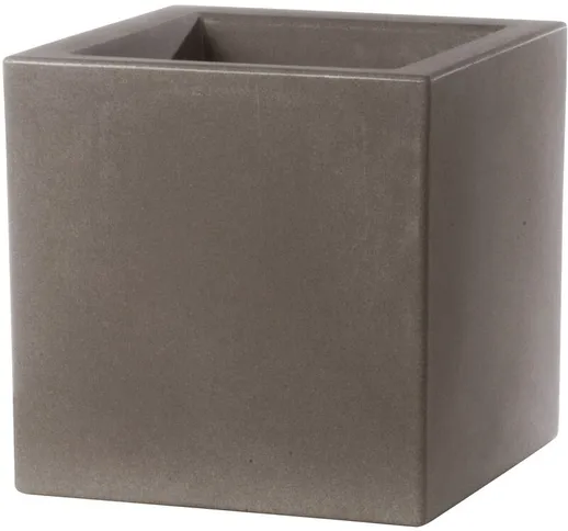 Vaso 58x58x58cm in Resina Tulli Schio Cubo Essential 60 Cappuccino